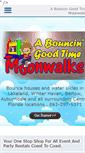 Mobile Screenshot of abouncingoodtimemoonwalks.com
